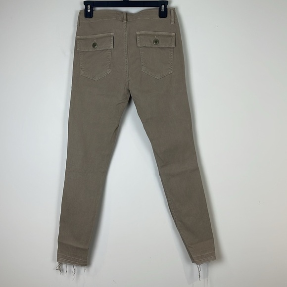 The GREAT. The Skinny Armies Corduroy Pants Beige Size 27 - Picture 5 of 11